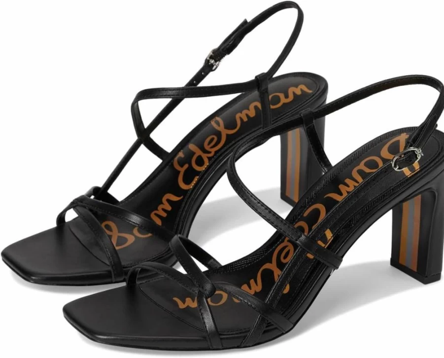 Sam Edelman Women's Emmie Heeled Sandal – Stylish Comfortable High Heel Dress Sandals for Women