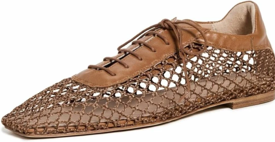 Andrea Gomez Women's Antonia Comfortable Mesh Ballet Flats - Breathable Slip-On Casual Shoes
