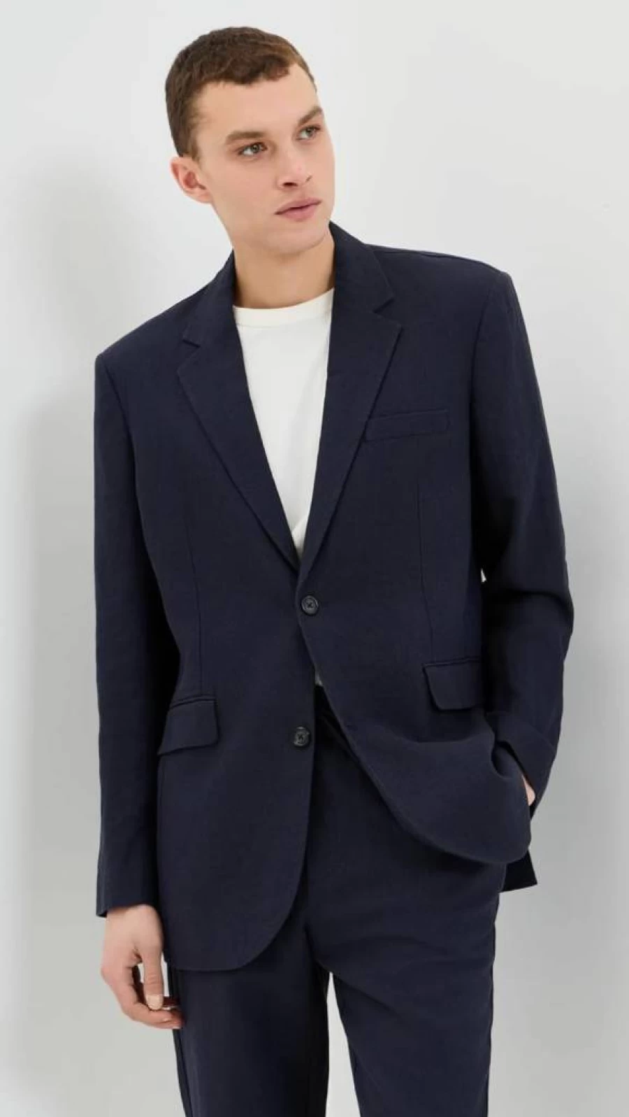 Les Deux Men's James Linen Blazer - Premium Lightweight Summer Jacket for Men
