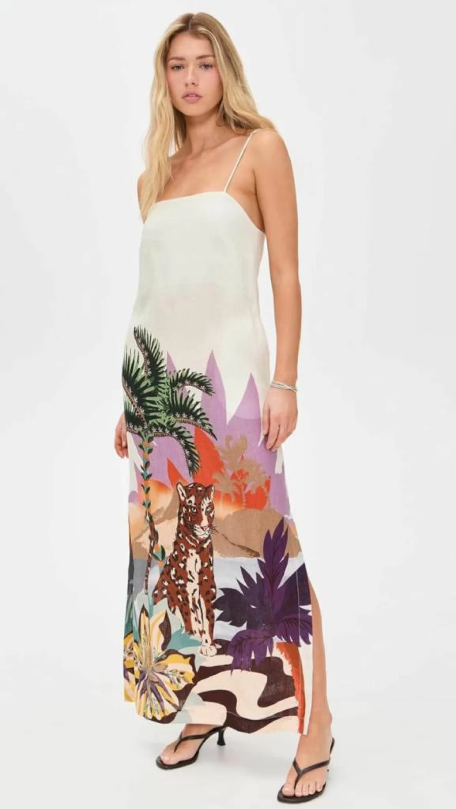 Las Surenas Women's Ipanema Long Flowy Summer Dress - Elegant Beach Cover Up Maxi Dress