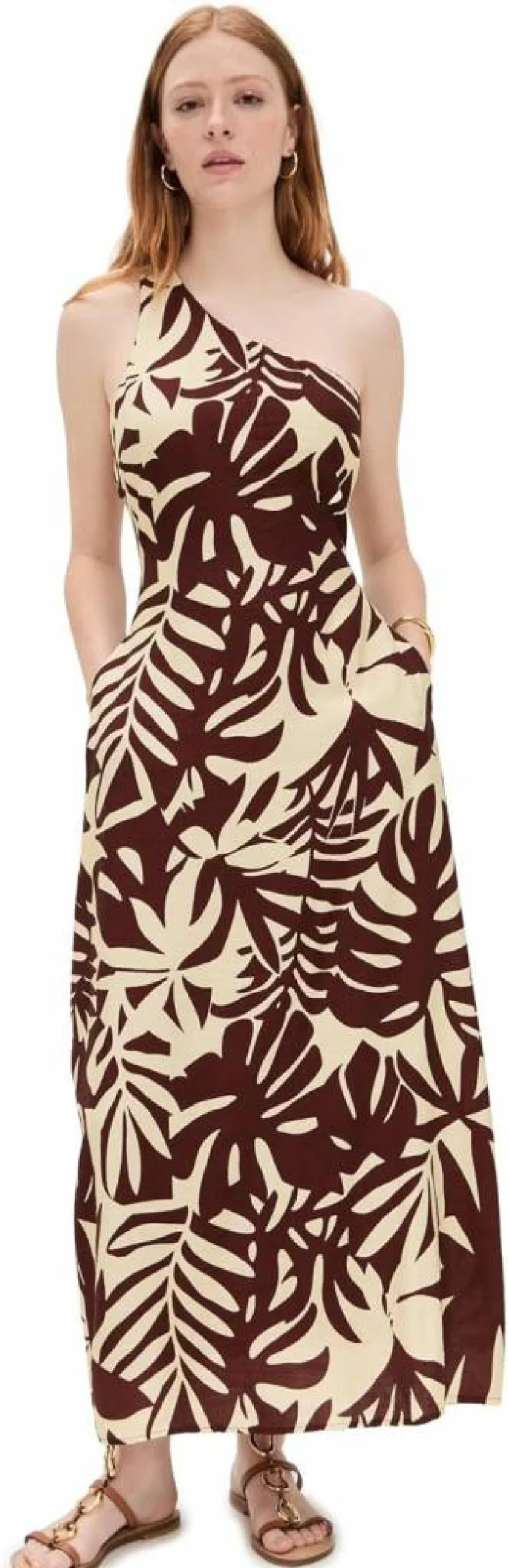 Seven Wonders Women's Midi Dress - Elegant Flowy Matelo Design for Casual & Evening Wear