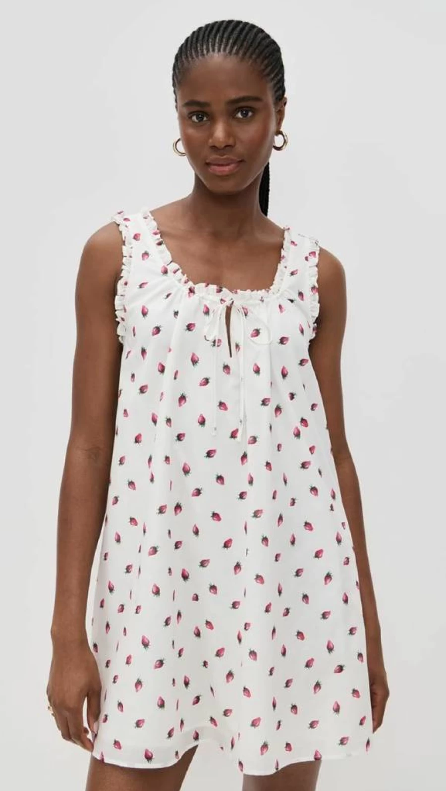 WAYF Women's Juni Mini Dress - Casual Summer Flowy Short Dress