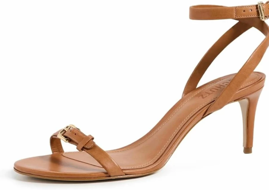 SCHUTZ Aurora Mid Heel Stiletto Sandals for Women - Elegant Summer Dress Shoes
