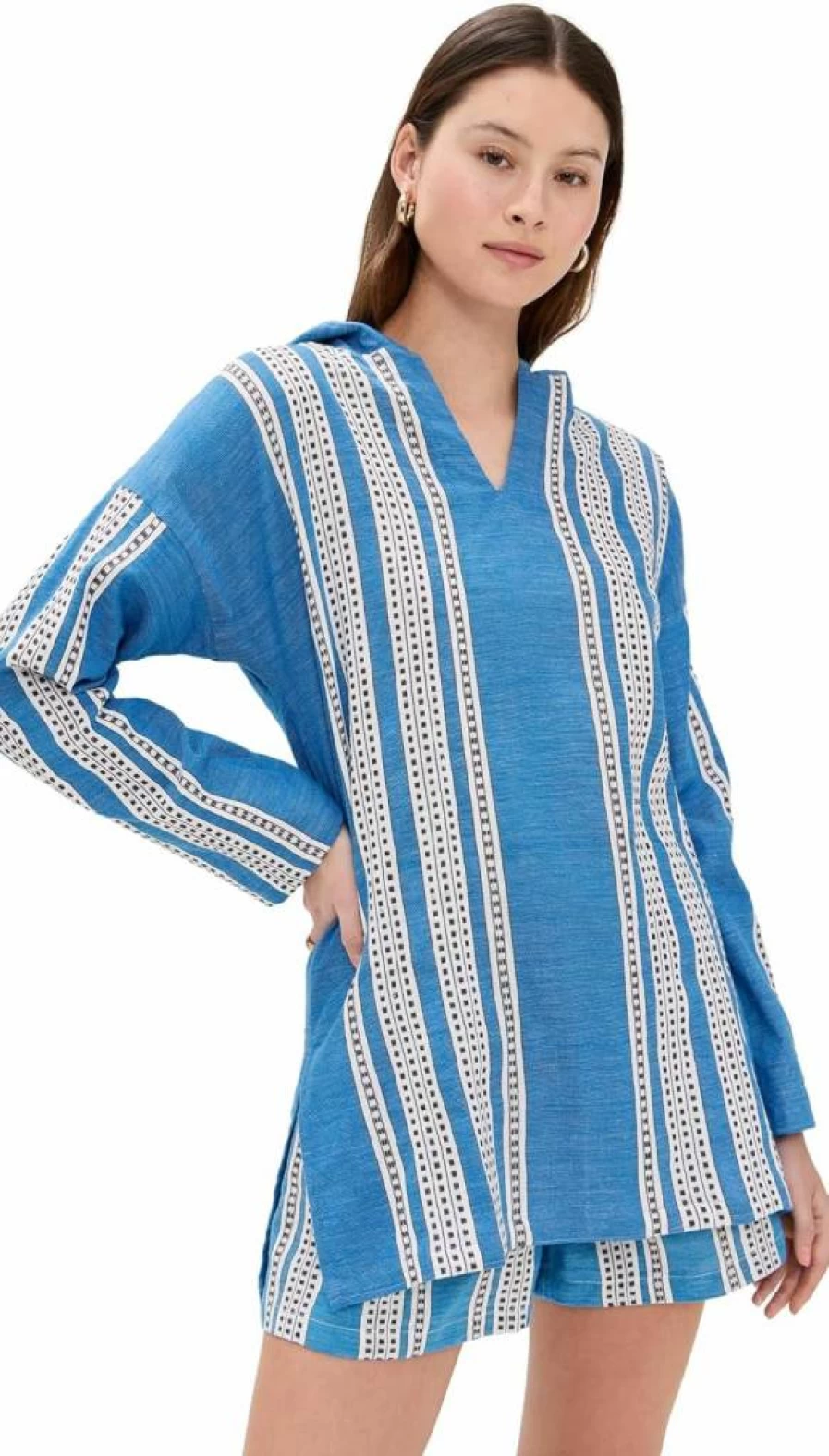 lemlem Women's Henok Hoodie - Stylish & Comfortable Cotton Pullover for Casual Wear