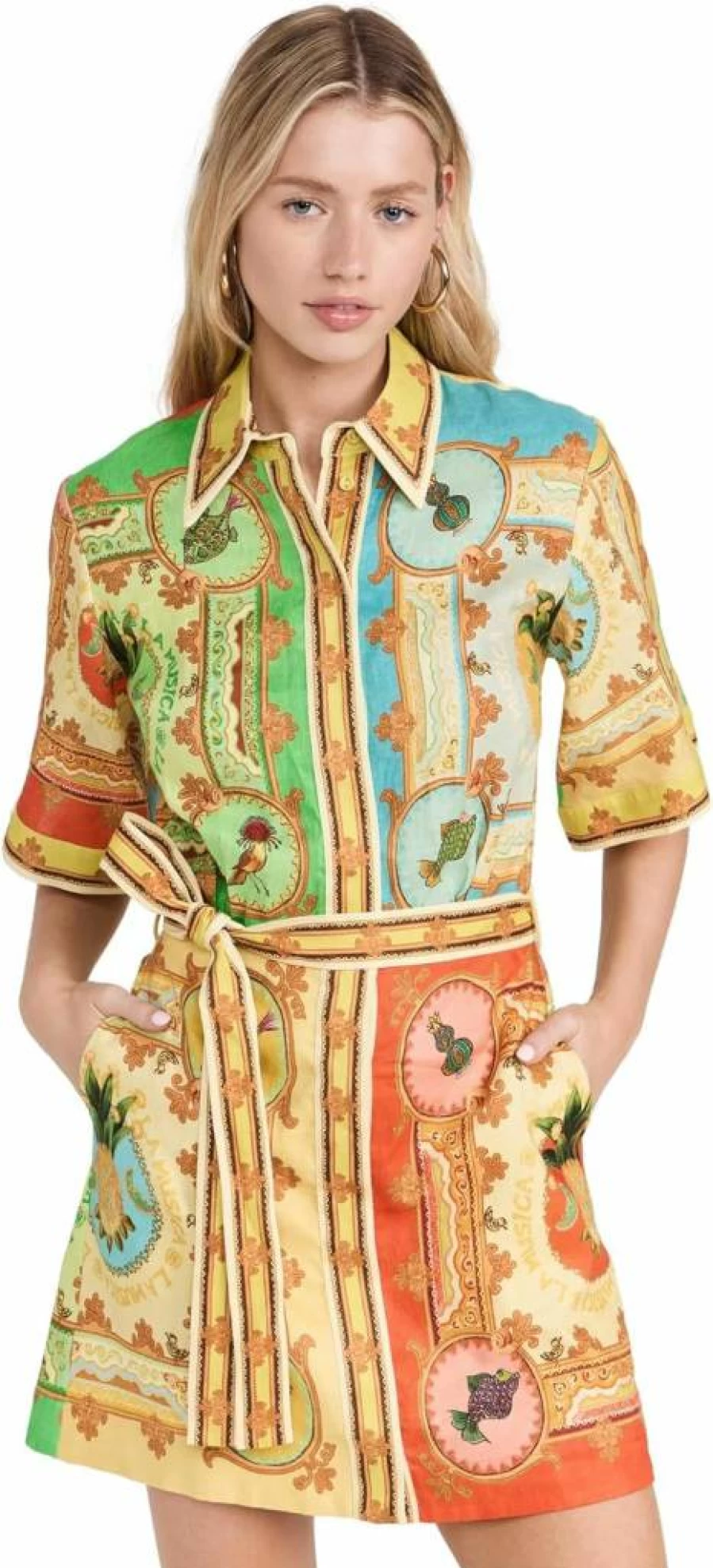 Alemais Women's La Musica Mini Dress - Floral Summer Bohemian Style