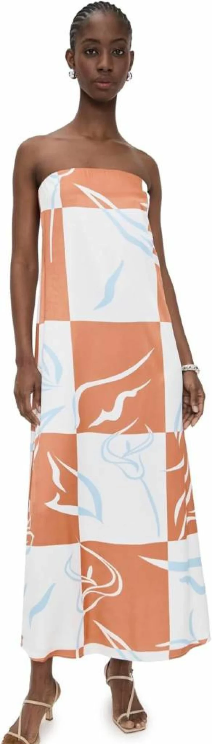 Madison the Label Women's Delaney Strapless Maxi Dress - Elegant Long Summer Beach Wedding Guest Gown