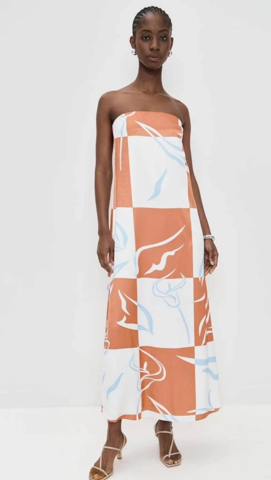 Madison the Label Women's Delaney Strapless Maxi Dress - Elegant Long Summer Beach Wedding Guest Gown