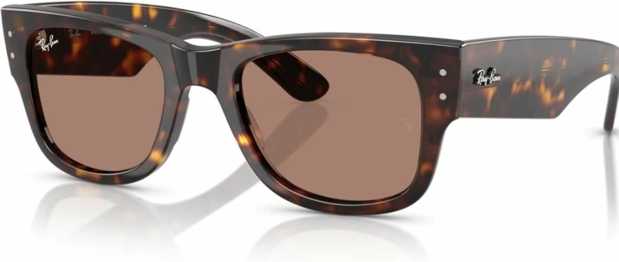 Ray-Ban RB0840S Mega Wayfarer Square Sunglasses for Men & Women - Classic Aviator Style, UV Protection, Polarized Lenses