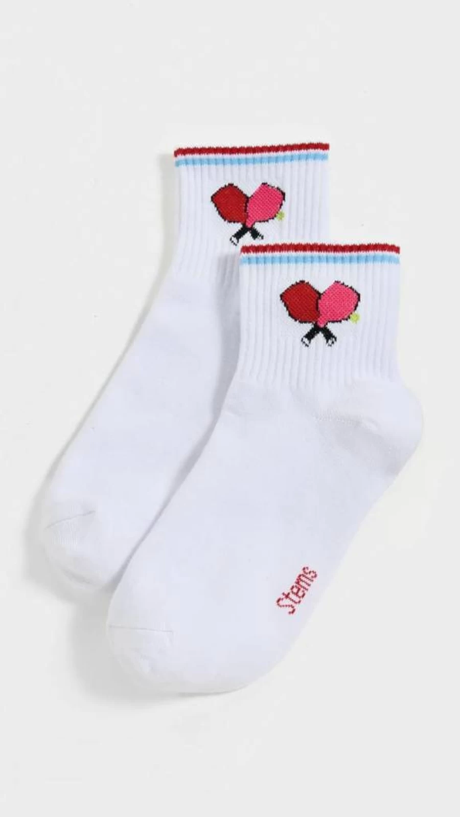 STEMS Women's Performance Pickleball Ankle Socks - Breathable Athletic Socks for Sports & Comfort