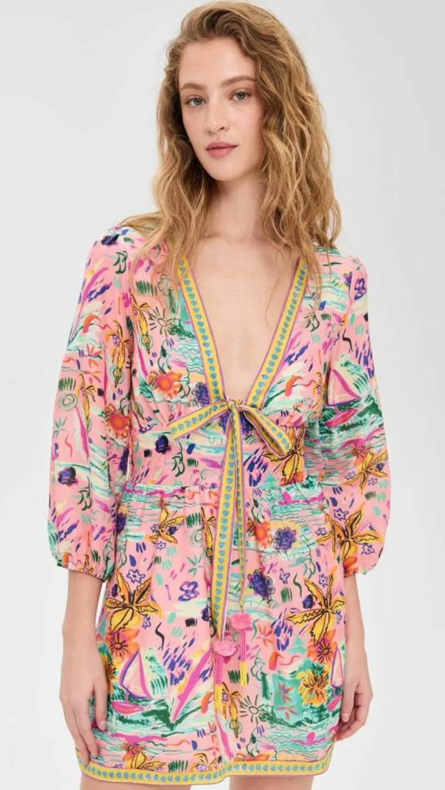 BELL Women's Magnolia Mini Dress - Floral Summer Dress for Women