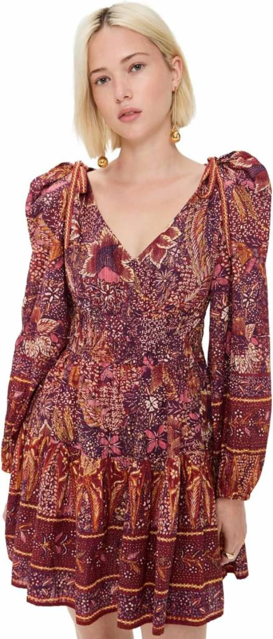 Ulla Johnson Women's Anika Dress - Floral Printed Bohemian Maxi Dress for Women