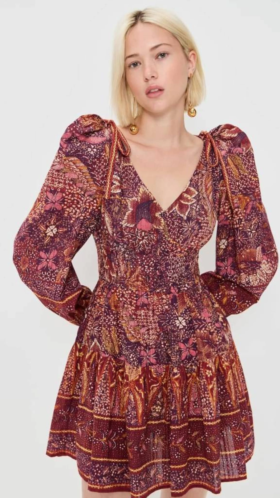 Ulla Johnson Women's Anika Dress - Floral Printed Bohemian Maxi Dress for Women