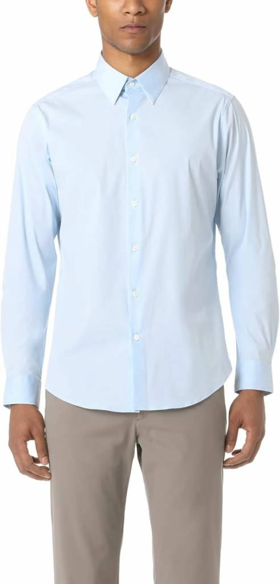 Theory Men's Sylvain 100% Cotton Slim Fit Dress Shirt - Formal Business Casual Wear