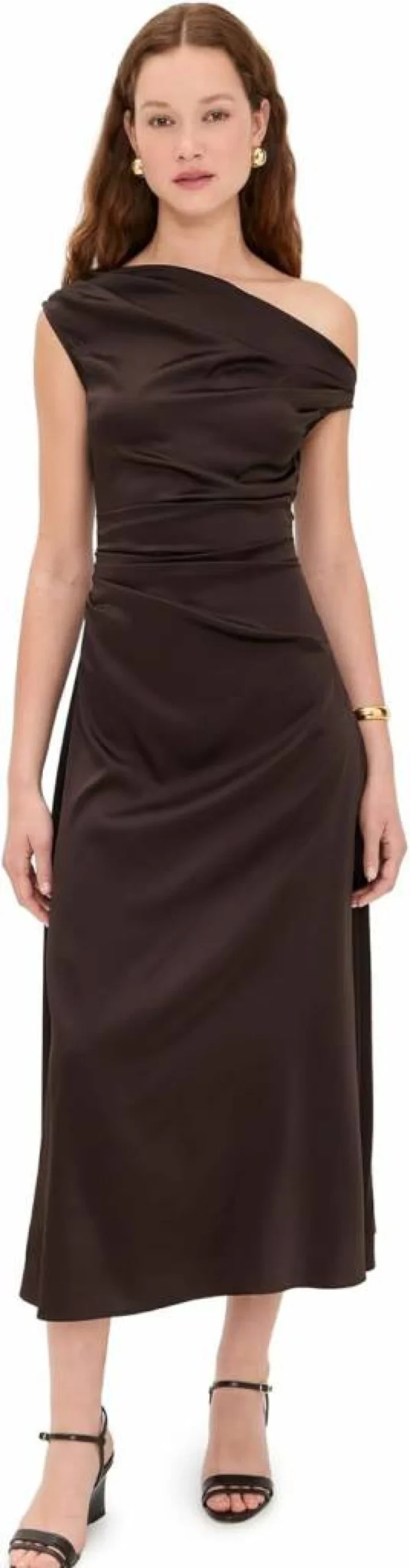 STAUD Phare Silk Dress for Women - Elegant & Luxurious Style