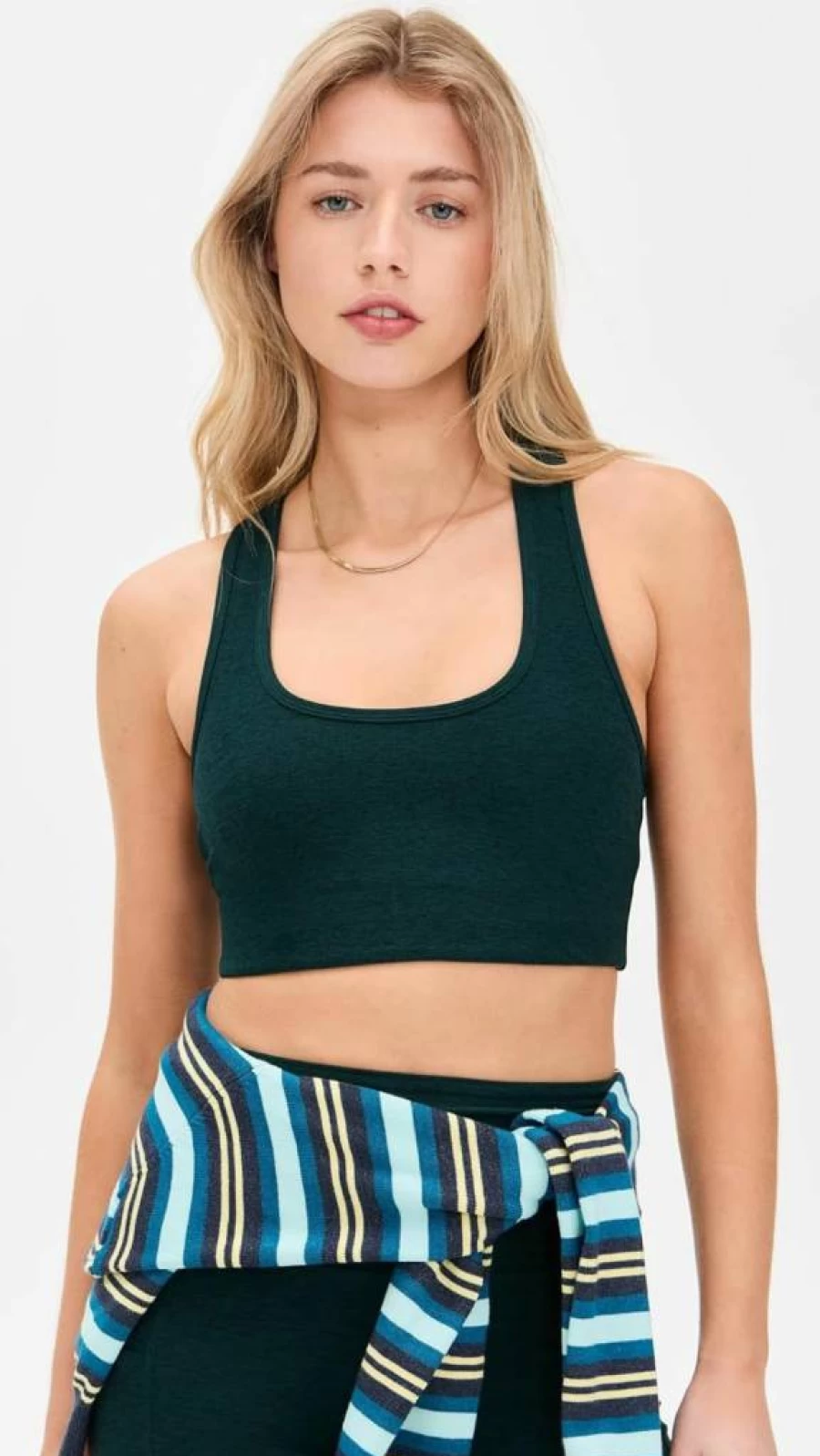 Beyond Yoga Women's Spacedye Long Line Sports Bra - High Support Workout Top for Yoga & Fitness