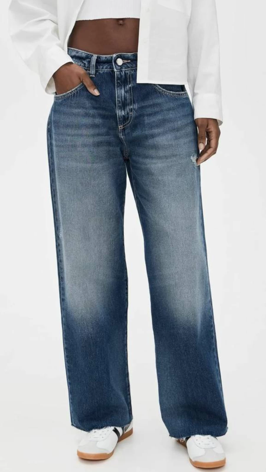 ICON DENIM LA Women's High-Waisted Bea Jeans - Slim Fit Stretch Denim Pants for Women