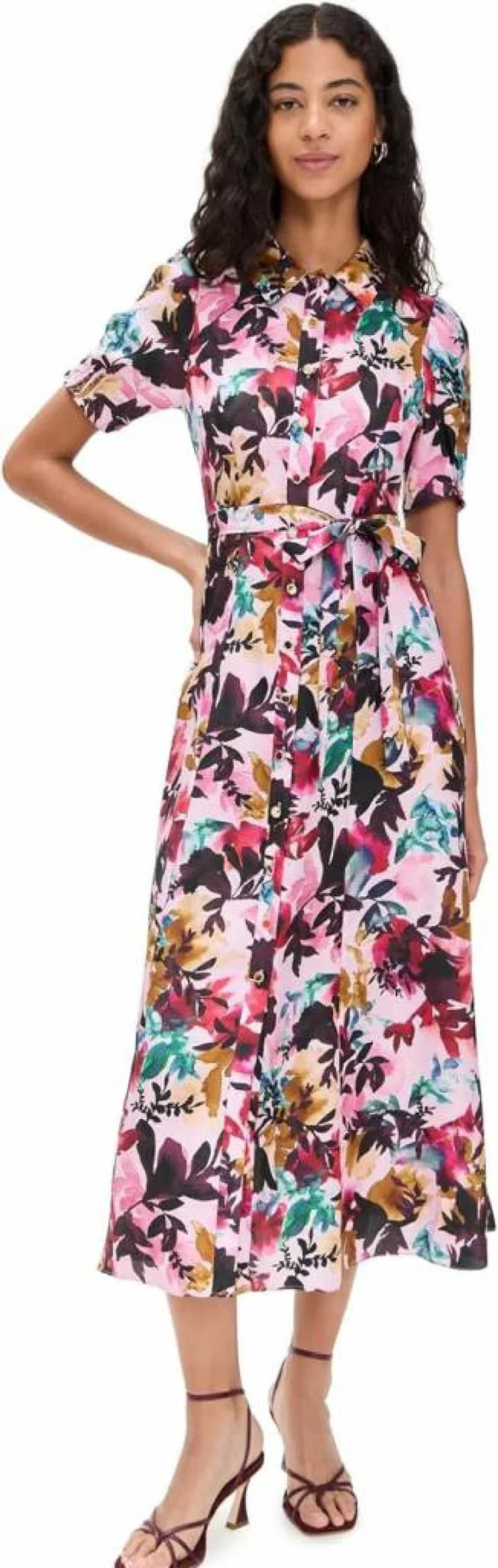 SALONI Women's Vanessa-D Floral Print Midi Dress - Elegant Party Wear