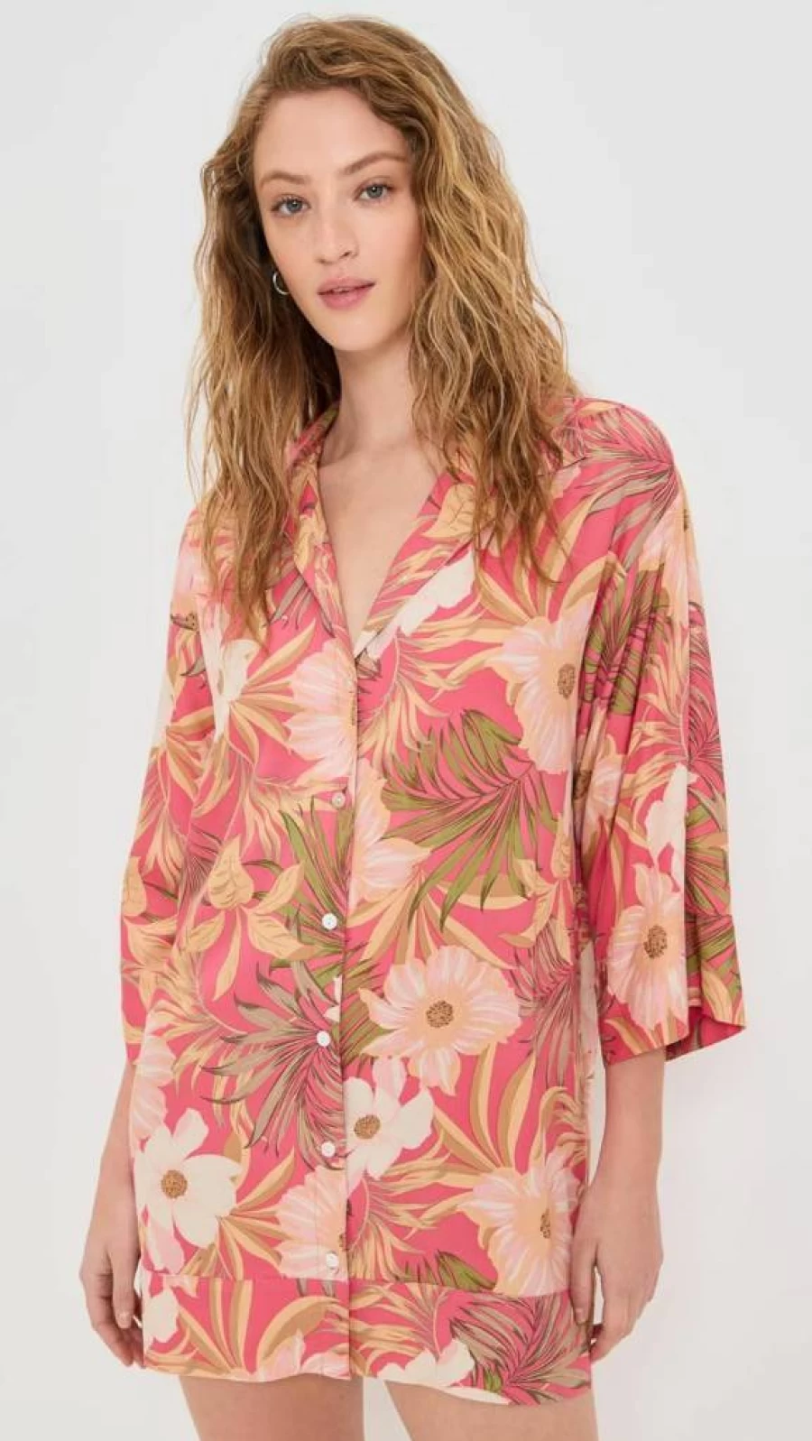 Z SUPPLY Women's Gellar Barra Tropical Summer Dress - Flowy Boho Beach Vacation Maxi Dress