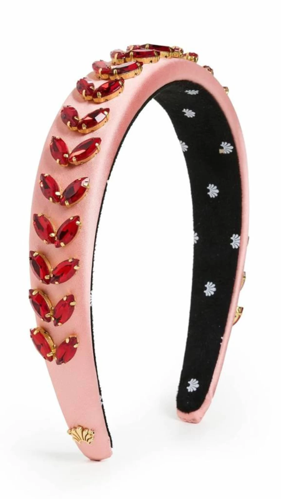 Lele Sadoughi Alice Floral Headband for Women - Pink Lemonade, One Size Adjustable Hair Accessory