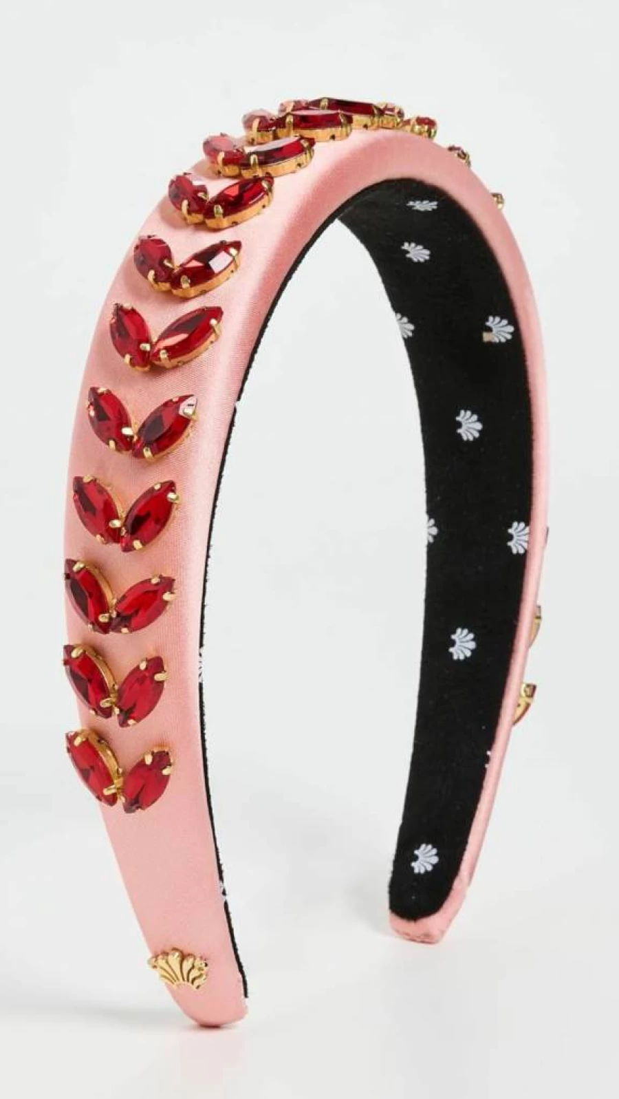 Lele Sadoughi Alice Floral Headband for Women - Pink Lemonade, One Size Adjustable Hair Accessory
