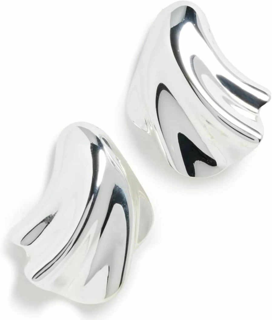 JENNY BIRD Lydia Hoop Earrings for Women - Sterling Silver Minimalist Dangle Earrings