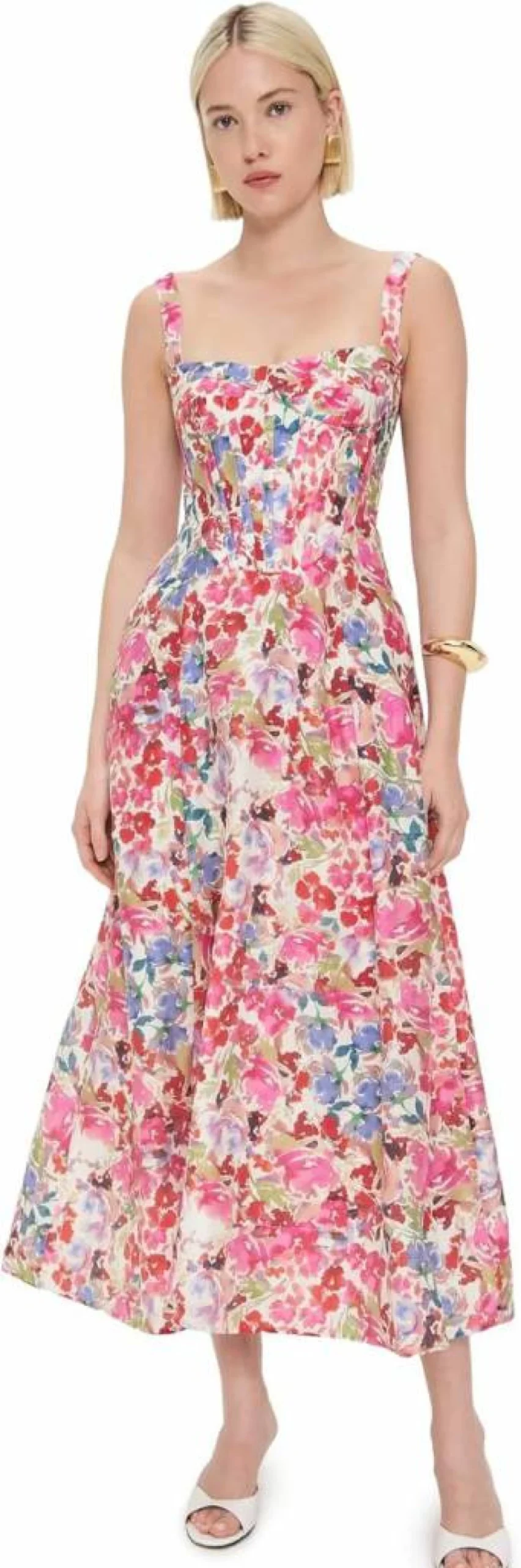 Bardot Lilah Corset Midi Dress for Women - Elegant Feminine Style