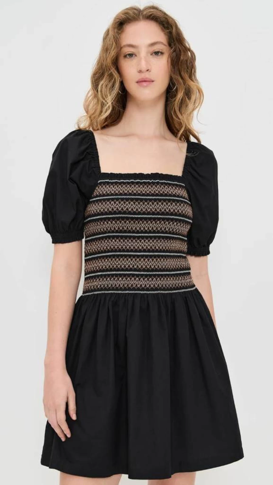 Madewell Women's Juliette Mini Dress - Casual Short Sleeve A-Line Summer Dress