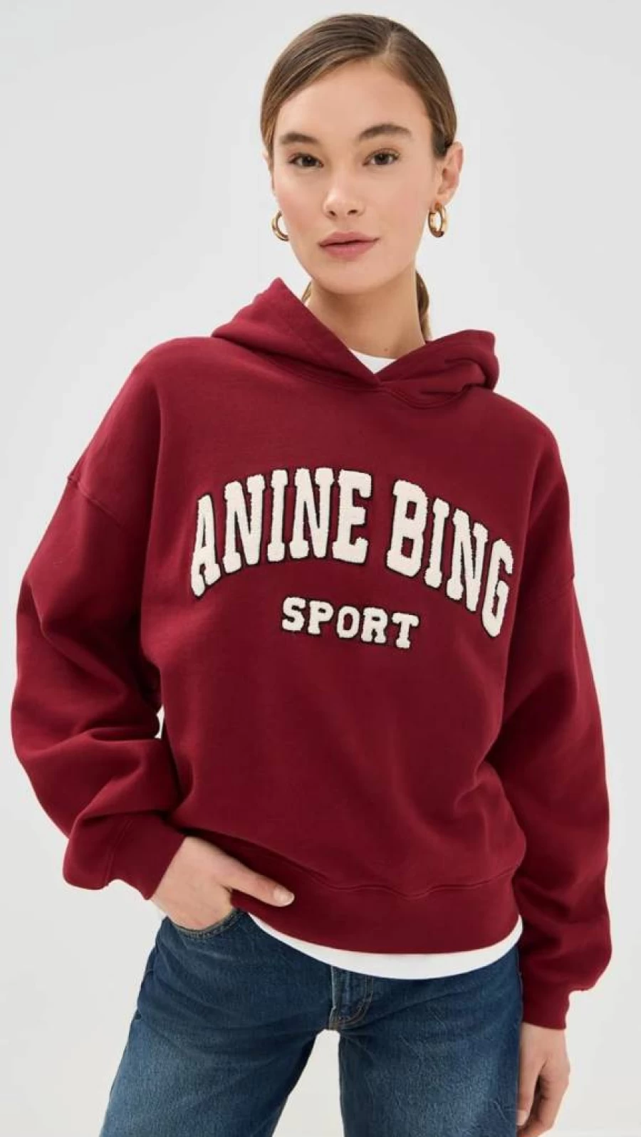 ANINE BING Women's Alec Sport Hoodie - Premium Athletic Pullover for Women