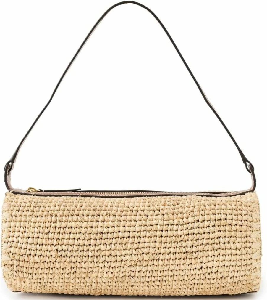 STAUD Mini Taru Raffia Bag for Women - Stylish Handwoven Straw Purse