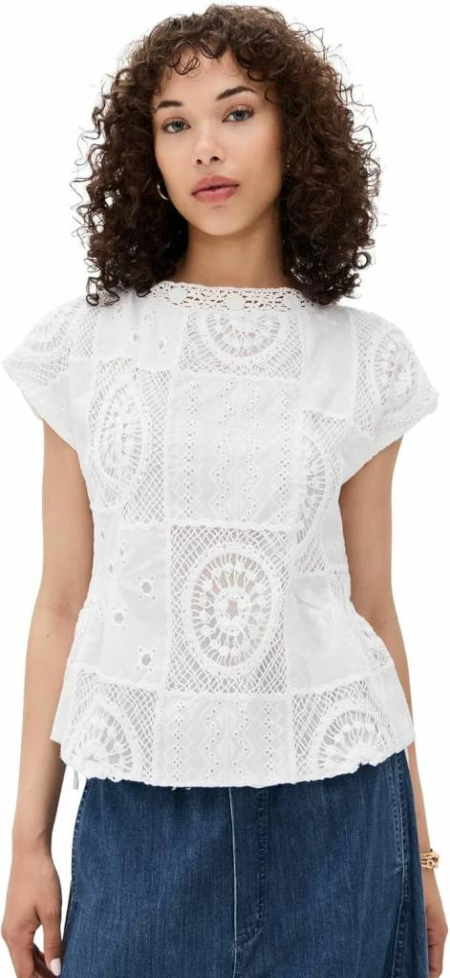 Line & Dot Women's Biva Tunic Top - Stylish Casual Blouse for Women
