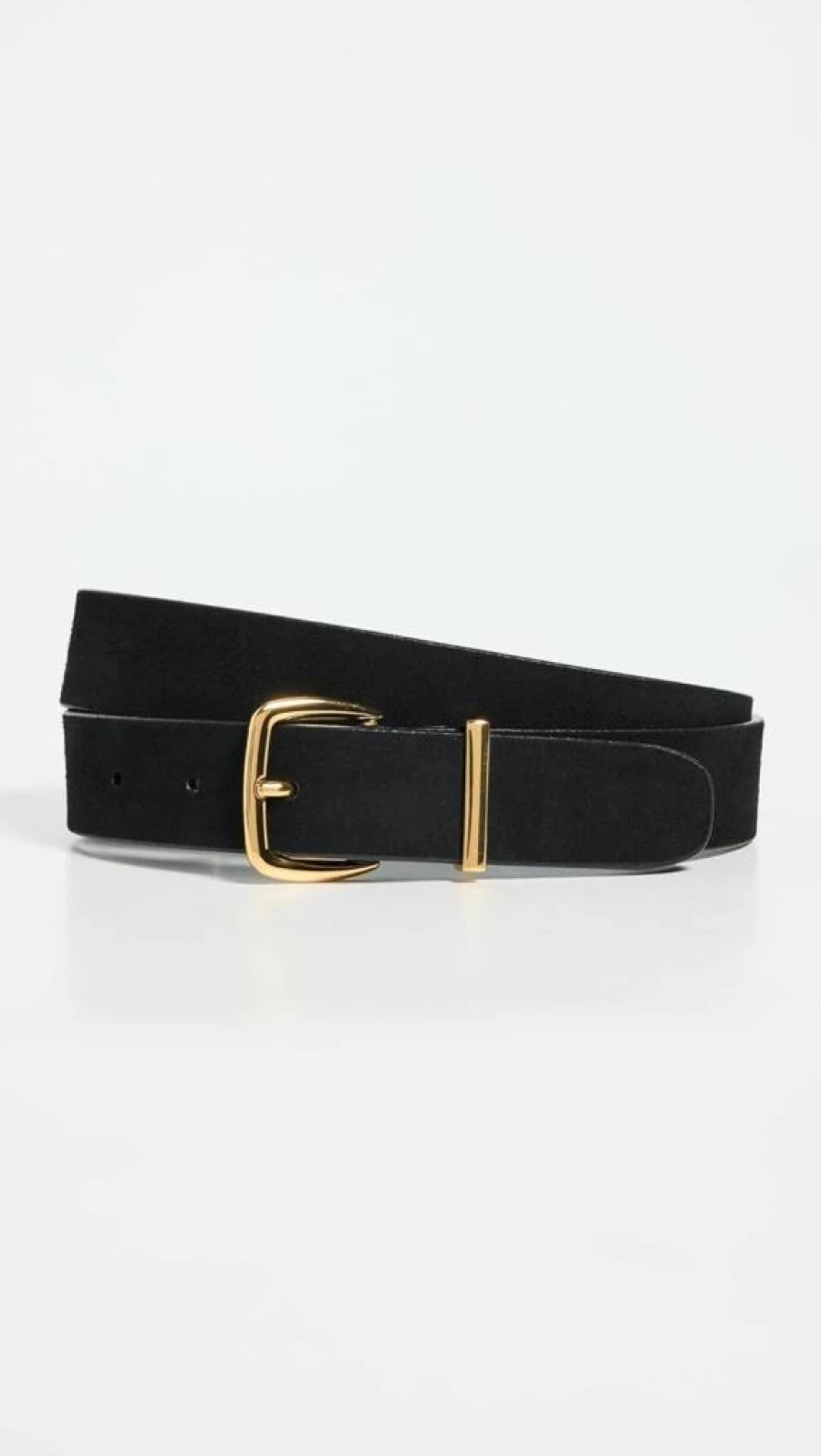 Madewell Women's Essential Suede Belt - Genuine Leather Adjustable Strap for Everyday Wear