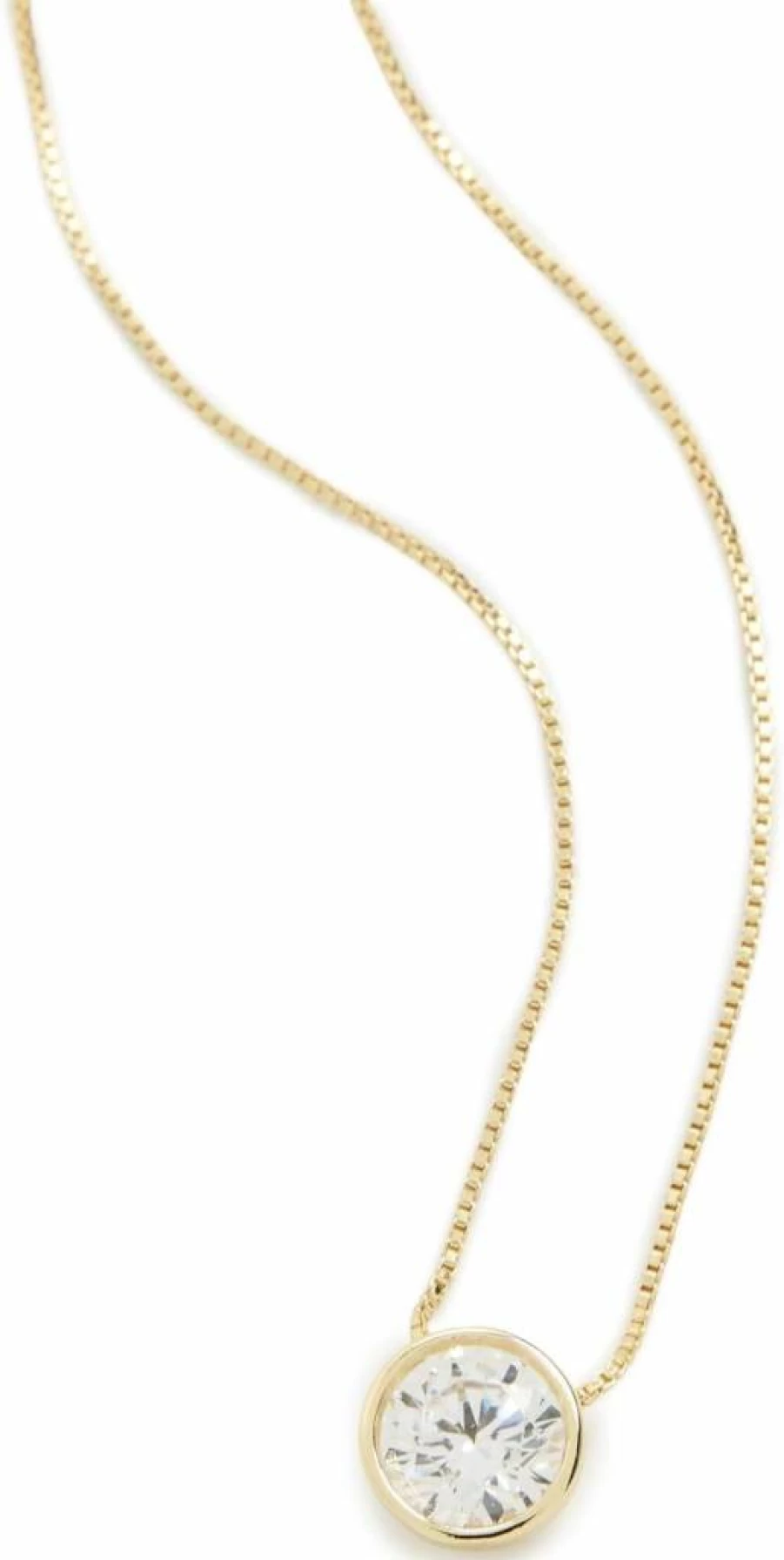 SHASHI Women's Solitaire Bezel Moissanite Necklace - Elegant 925 Sterling Silver Pendant Jewelry Gift
