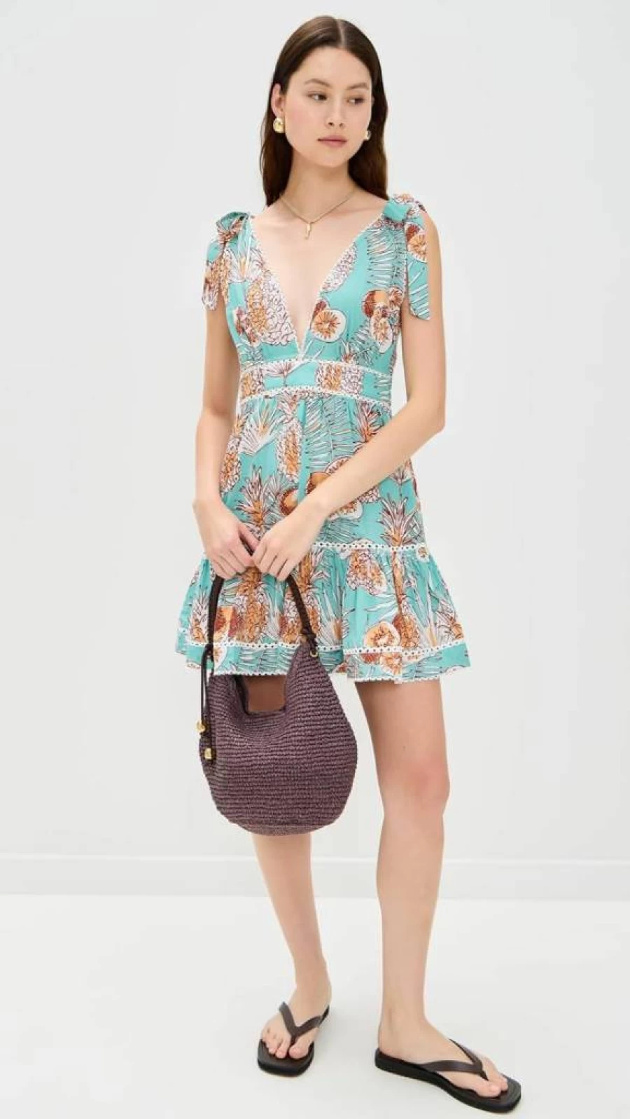 Poupette St Barth Women's Cara Mini Dress - Elegant Short Sleeve Party Dress