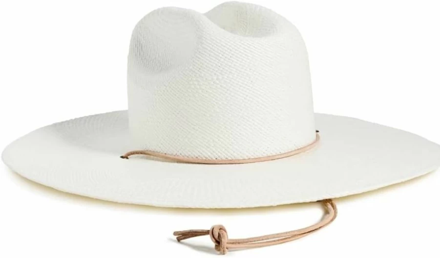 Brixton Women's Marina Straw Lifeguard Hat - Summer Panama Boater Sun Hat for Women