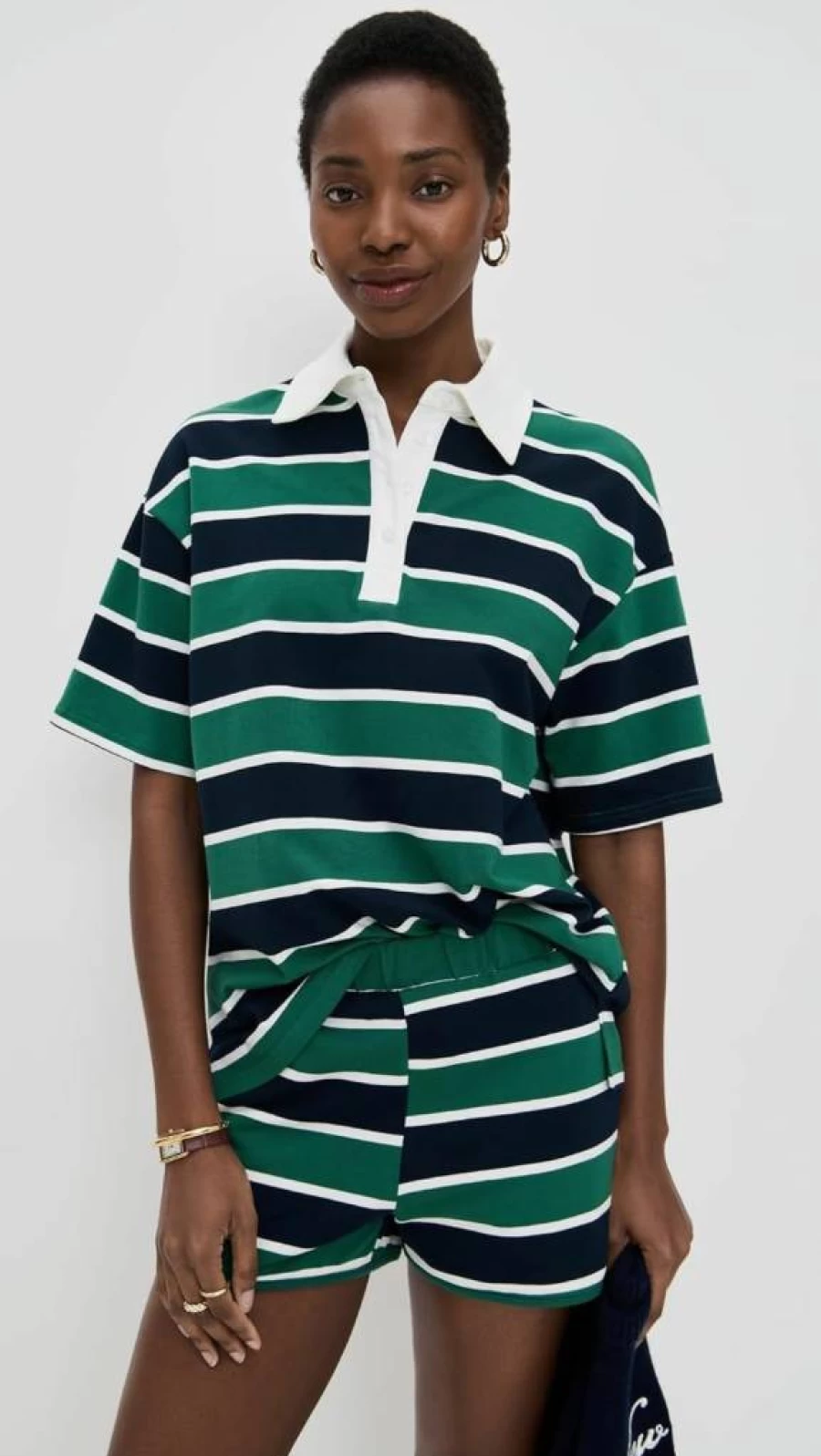Bailey Rose Women's Striped Casual Sweatshirt - Comfortable Pullover Top for Everyday Wear