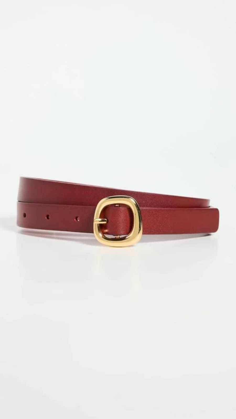 Madewell Women's Skinny Belt with Adjustable Buckle and Puffy Textured Detail