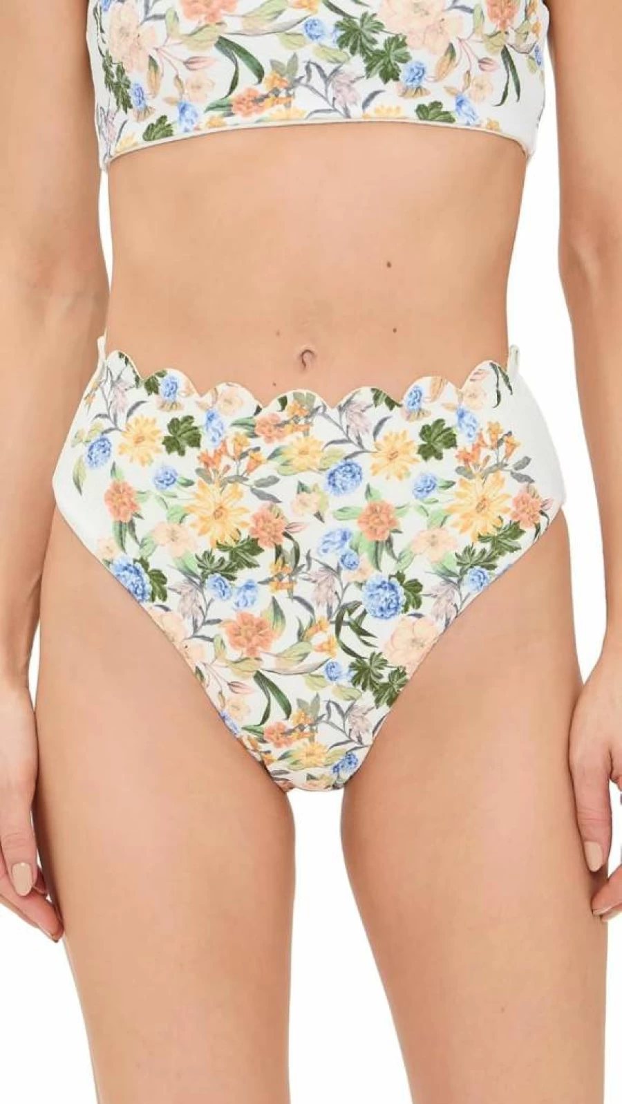 Beach Riot Women's Nessa Bottom High-Waisted Bikini Bottoms - Trendy Swimwear for Women