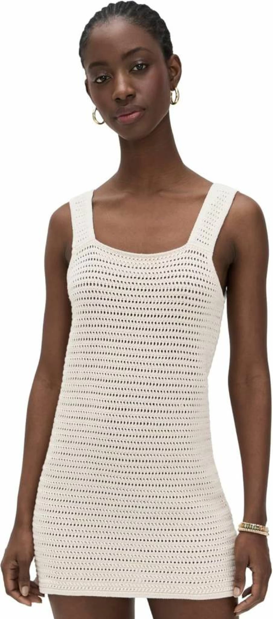 Faherty Women's Seacoast Crochet Dress - Boho Beach Summer Maxi Dress