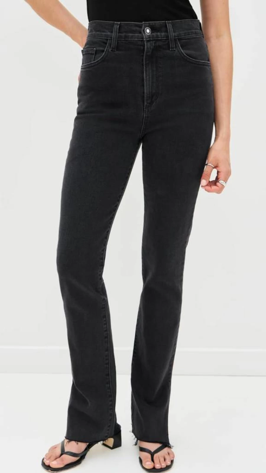 Favorite Daughter Women's Valentina Super High Rise Skinny Jeans with Stylish Slit Hem Detail