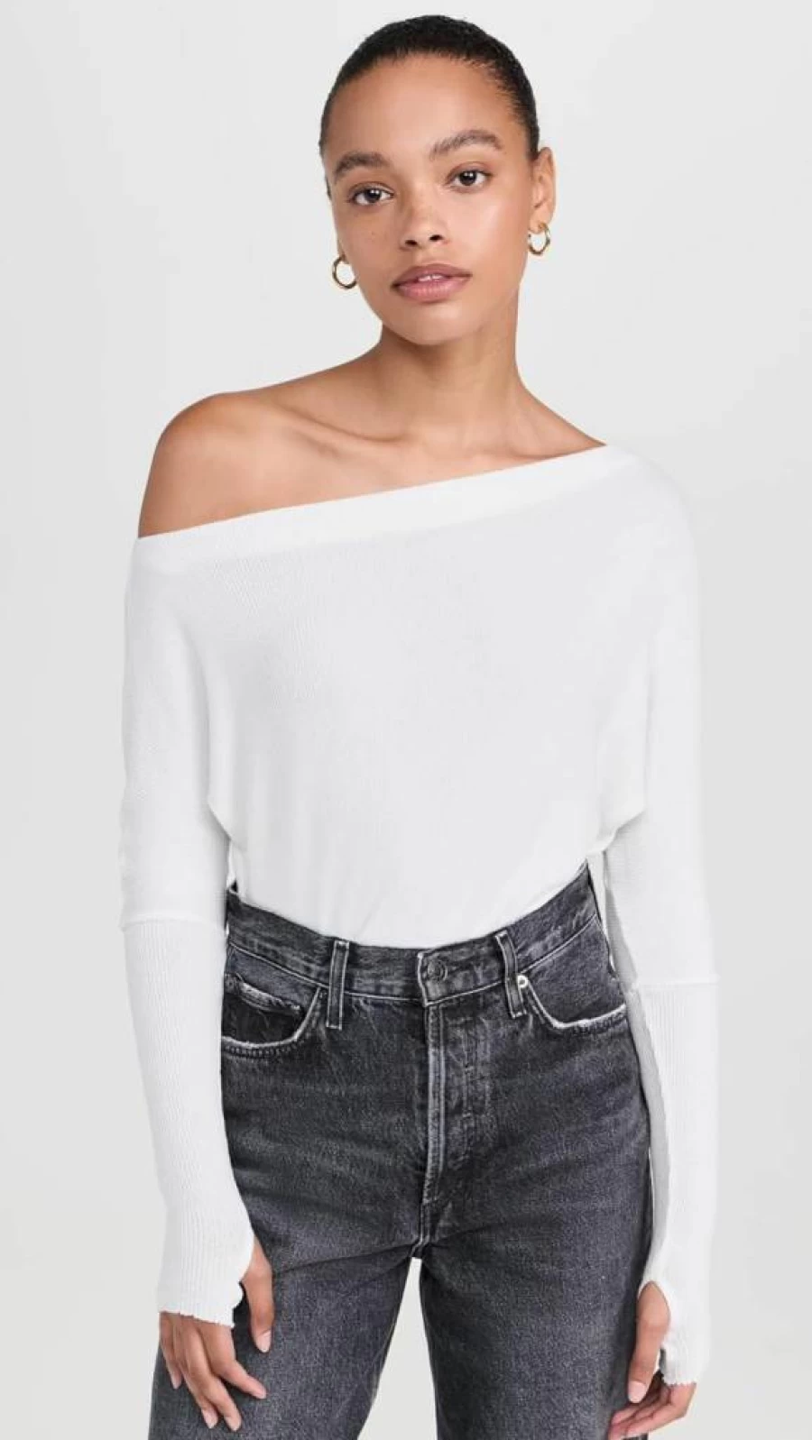 Enza Costa Women's Slouch Knit Sweater Top