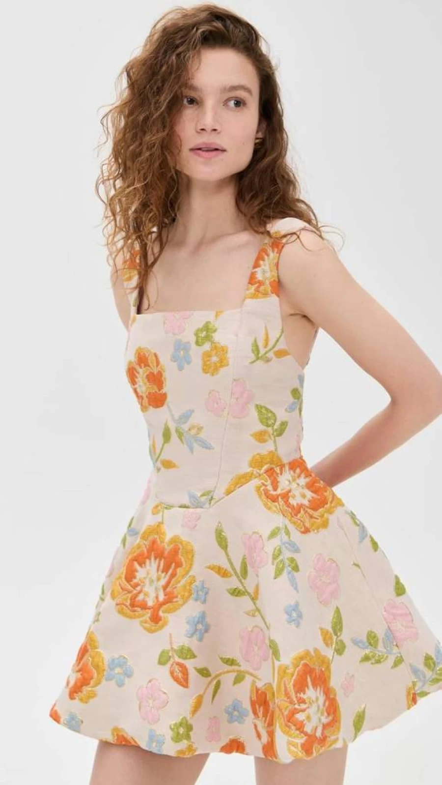 Arianne Elmy Women's Bubble Hem Dress - Elegant Flowy La Bubble Dress for Women
