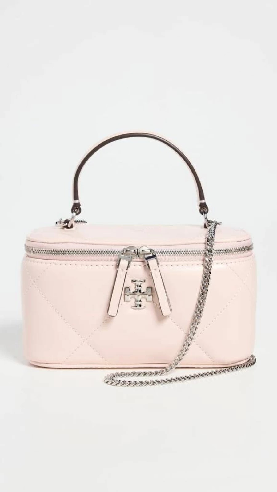 Tory Burch Kira Diamond Quilted Vanity Case for Women - Luxury Crossbody Bag with Studded Details