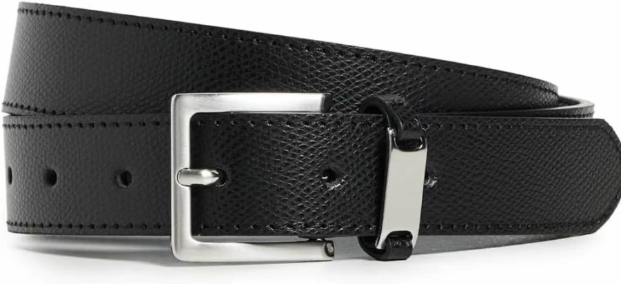 FRAME Women's Square Buckle Leather Belt - Stylish Adjustable Waist Accessory