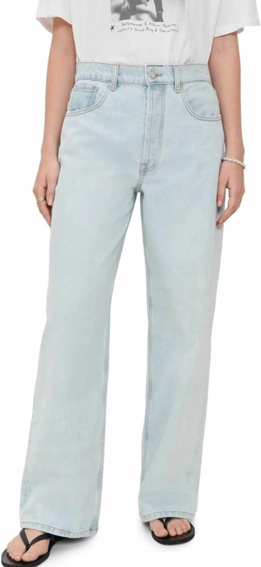 ANINE BING Women's Manon High-Rise Slim Fit Jeans - Premium Denim Pants for Women