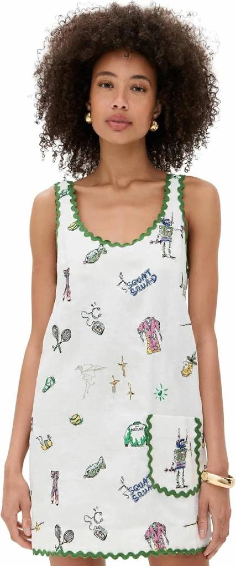 Alemais Women's Play Embroidered Mini Dress - Floral Boho Summer Dress