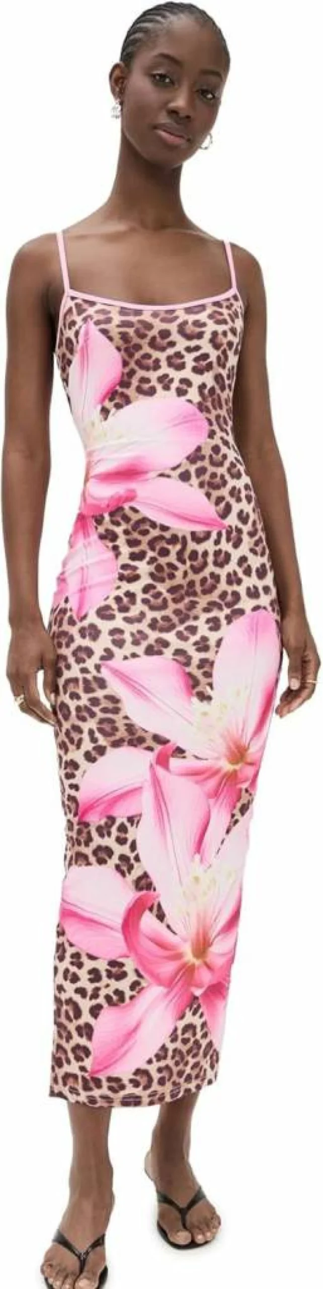 Runaway the Label Women's Victoria Midi Dress - Elegant Flowy Summer Dress