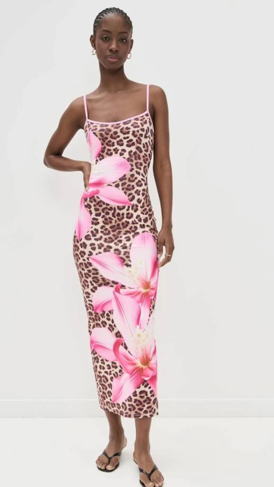 Runaway the Label Women's Victoria Midi Dress - Elegant Flowy Summer Dress