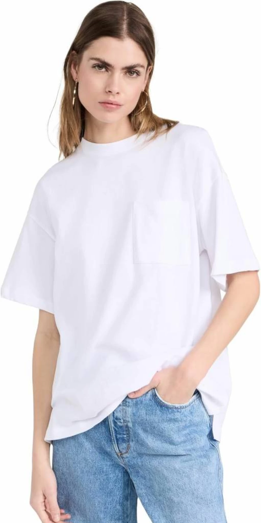 Madewell Women's Relaxed Boyfriend Pocket T-Shirt - Casual Comfort Fit Tee