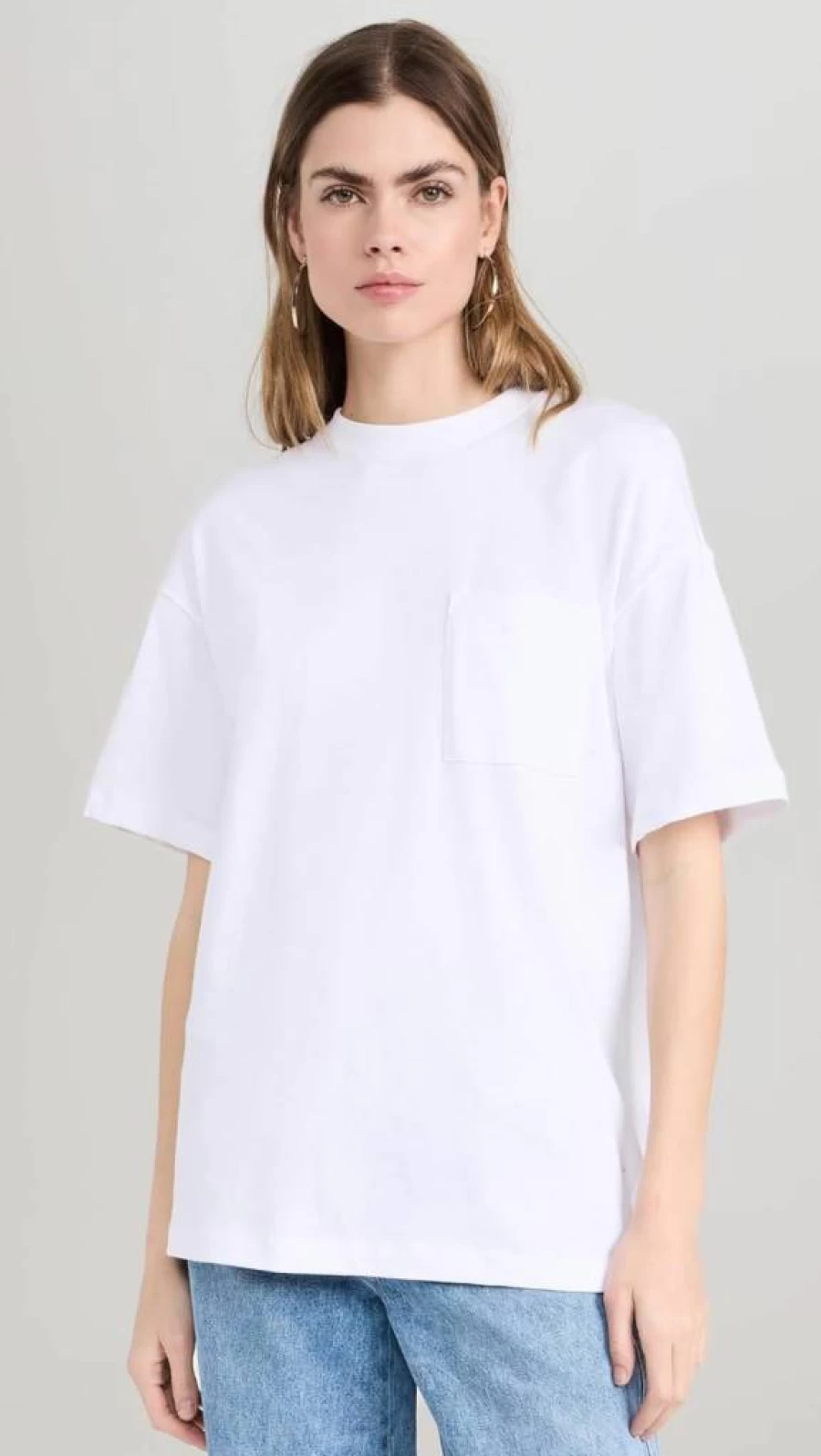 Madewell Women's Relaxed Boyfriend Pocket T-Shirt - Casual Comfort Fit Tee