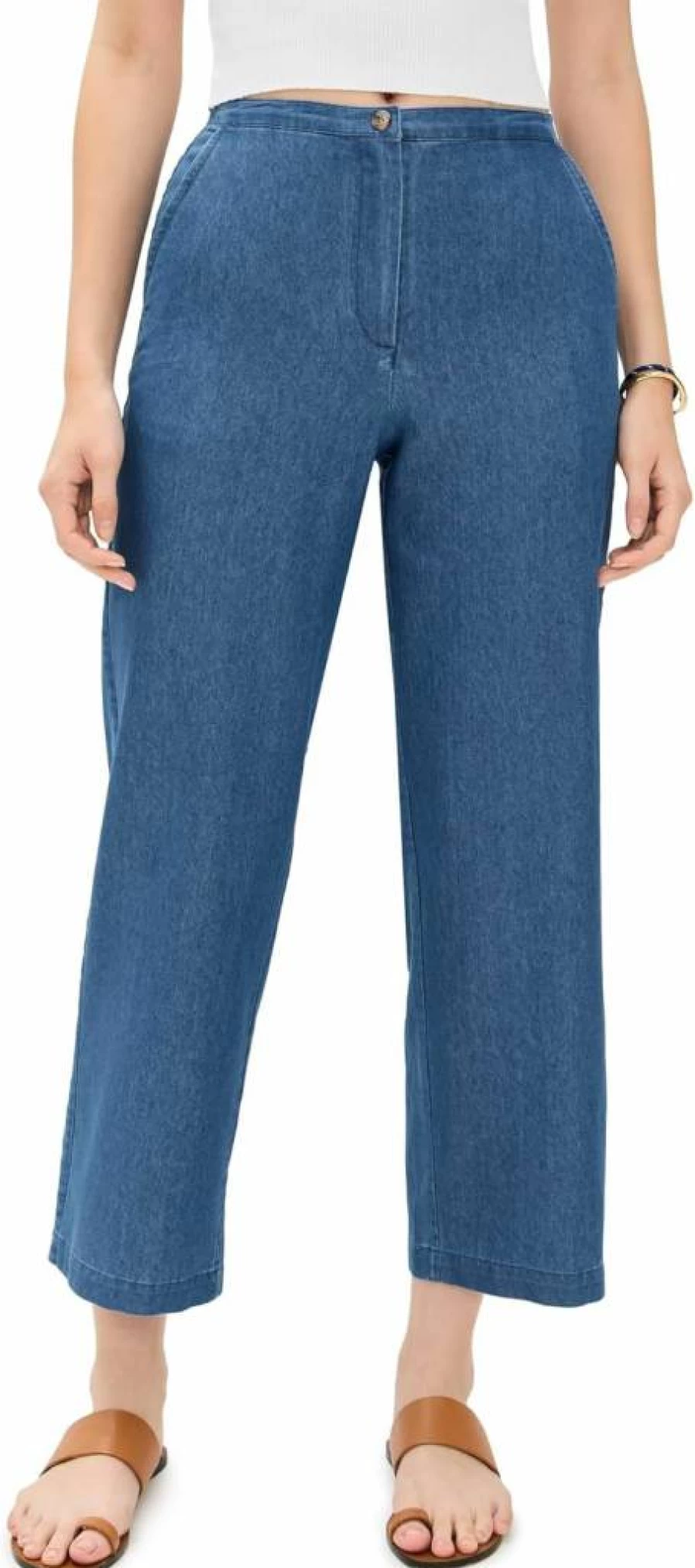 Ciao Lucia Women's Pietro High-Waisted Wide-Leg Pants - Elegant Comfort & Stylish Fit